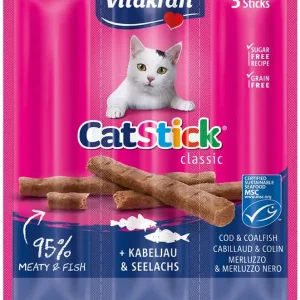 Vitakraft Cat Stick Kabeljauw & Koolvis Vitakraft Cat Stick Kabeljauw & Koolvis Direct Beschikbaar